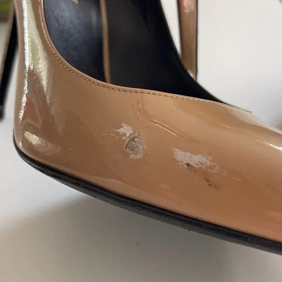 Saint Laurent tan heels size 8 - Picture 4 of 8